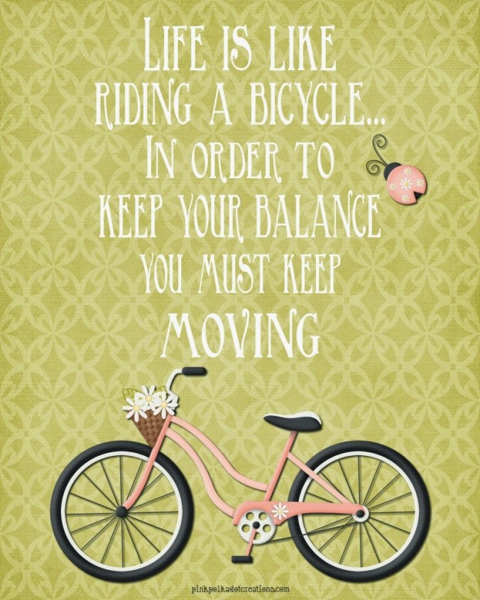 viata ca mersul pe bicileta