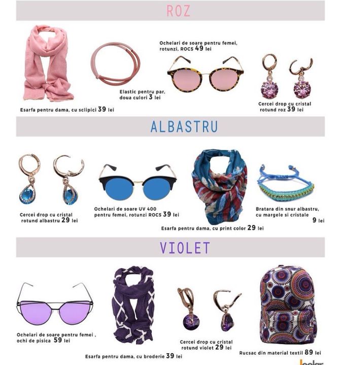alege acesoriile colorate pentru vara