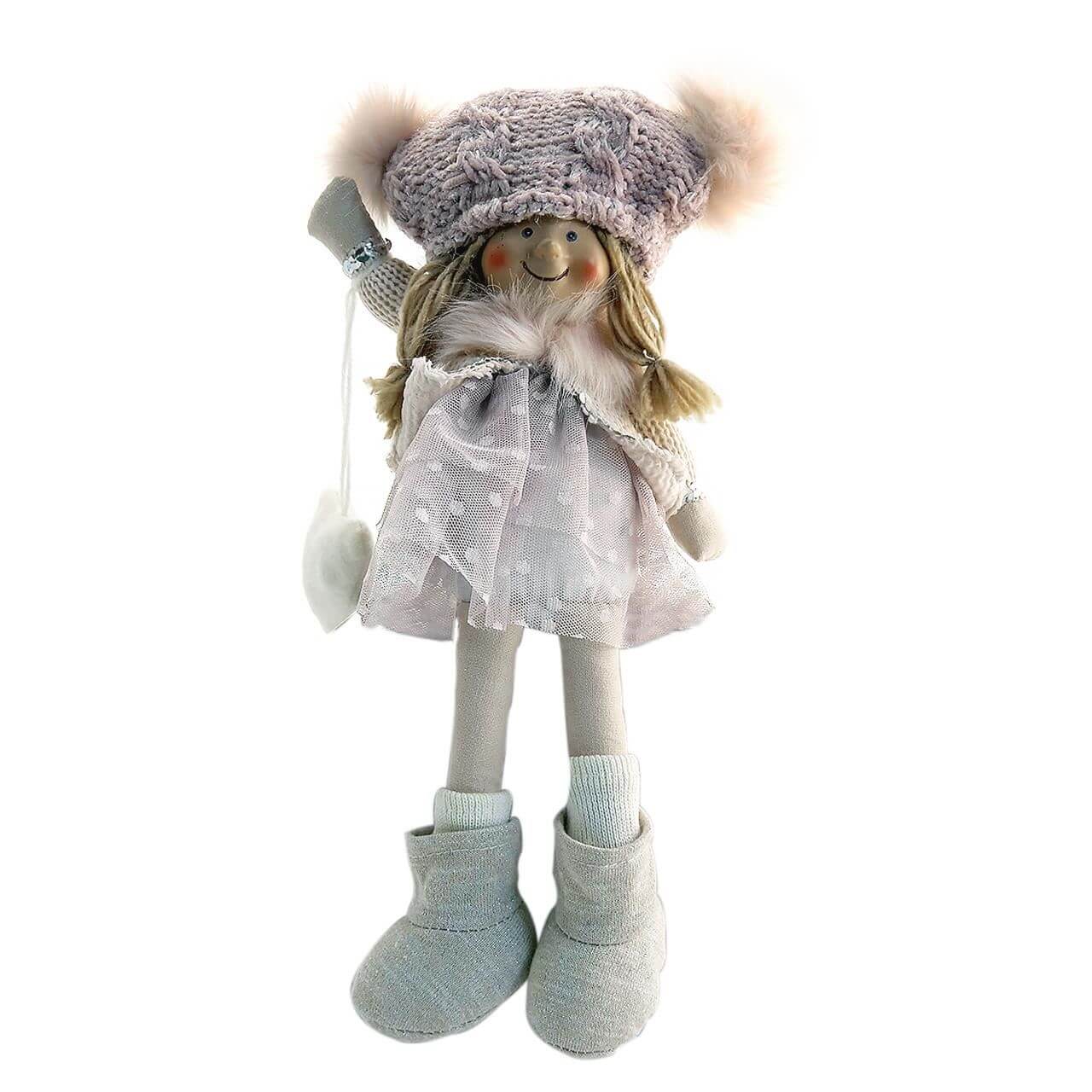 Decoratiune Craciun, fetita, roz