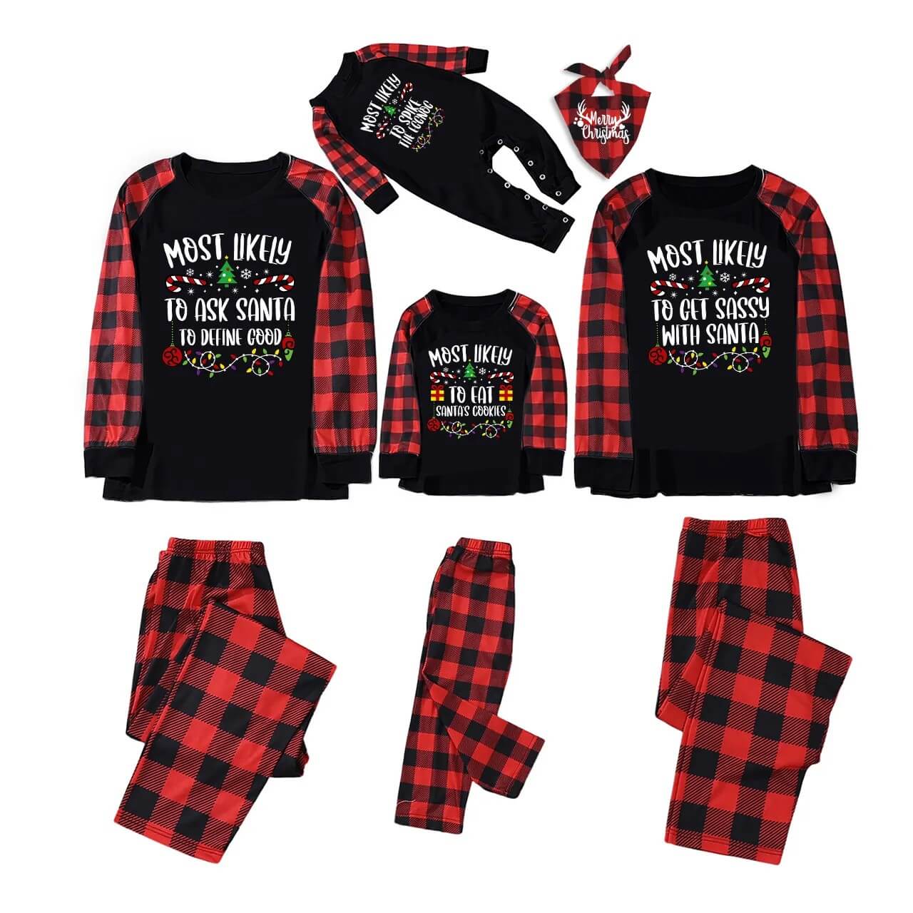funny family christmas pajamas